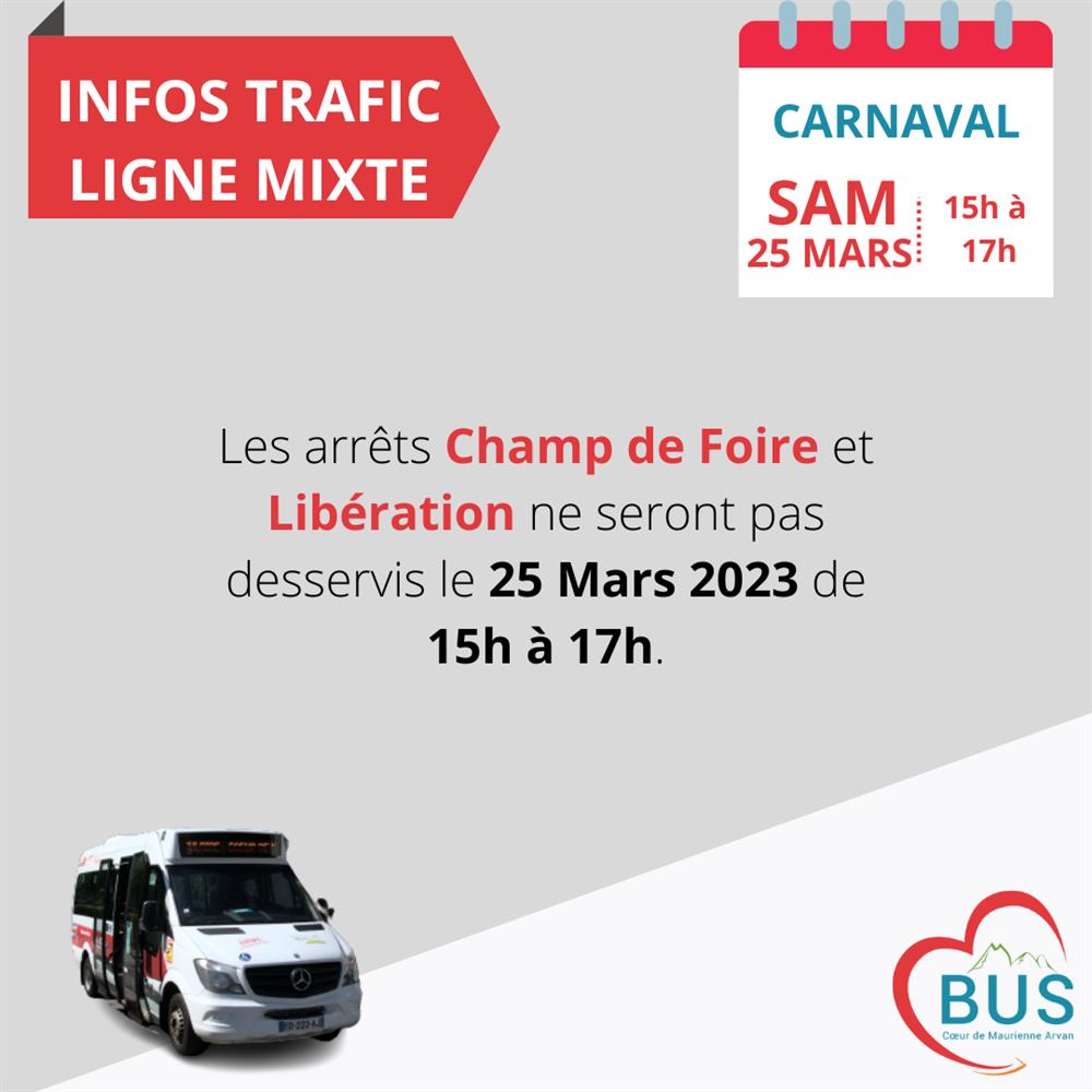 Infos trafic - LIGNE mixte