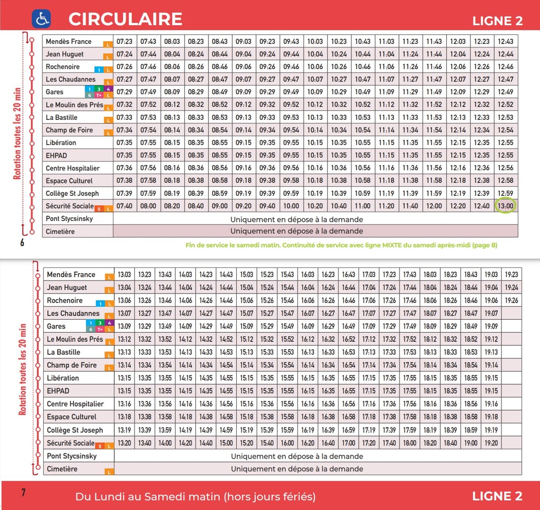 Ligne 2 Circulaire - Coeur de Maurienne Arvan Bus