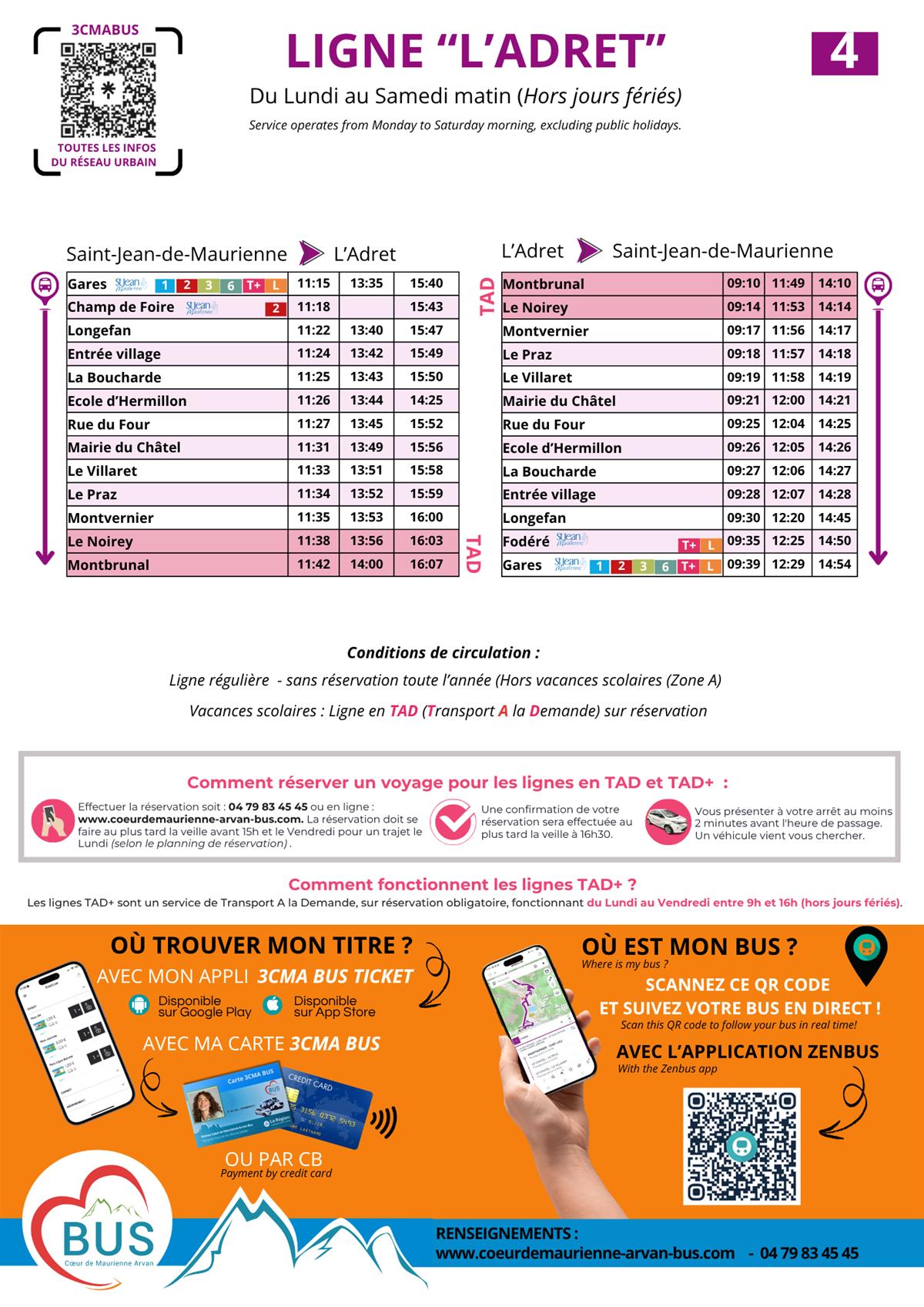 Coeur de Maurienne Arvan Bus