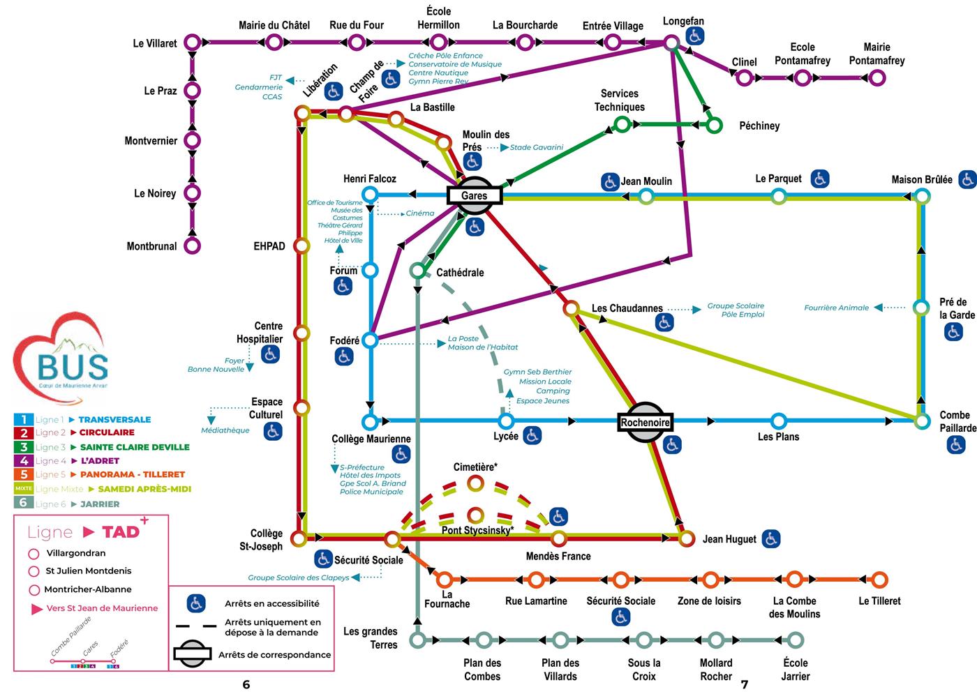 Plan & arrêts Coeur de Maurienne Arvan Bus Plan & arrêts Coeur de Maurienne Arvan Bus